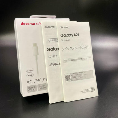 【全額返金保証】【最速発送】SAMSUNG Galaxy A21 64GB ホワイト docomo SC-42A 白ロム 動作確認済
