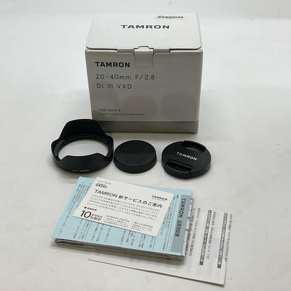 【全額返金保証】【最速発送】TAMRON 20-40mm F/2.8 Di III VXD (Model A062) 美品 動作確認済