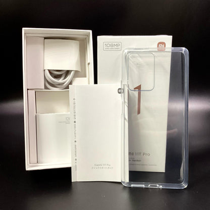 【全額返金保証】【最速発送】Xiaomi Xiaomi 11T Pro 128GB ムーンライトホワイト SIMフリー 2107113SR 白ロム 動作確認済