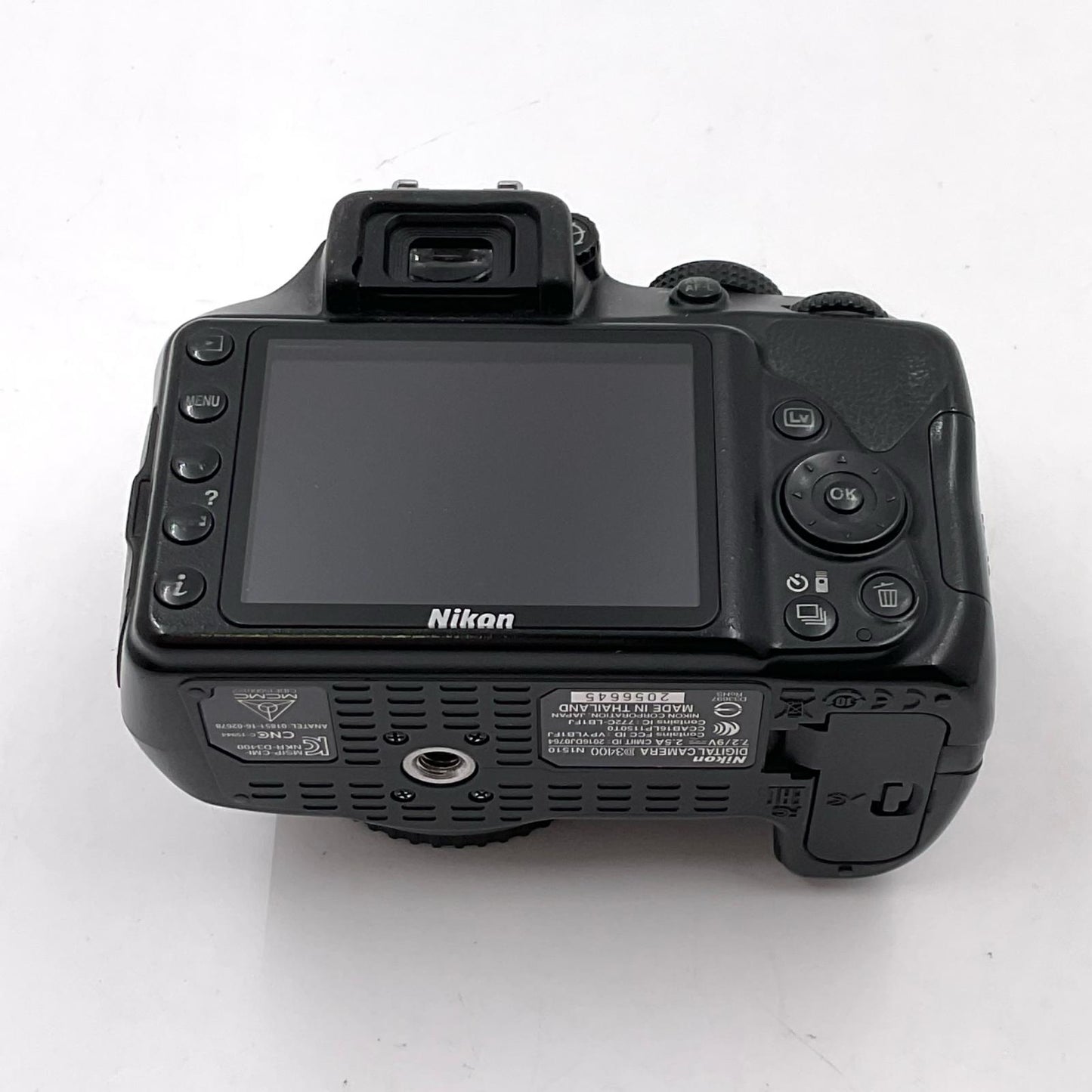 【全額返金保証】【最速発送】Nikon デジタル一眼 D3400 ボディ ブラック 動作確認済