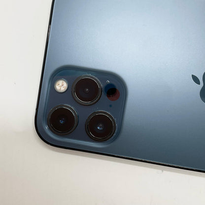 【全額返金保証】【最速発送】Apple iPhone iPhone 12 Pro Max 256GB パシフィックブルー docomo 白ロム 動作確認済 73%