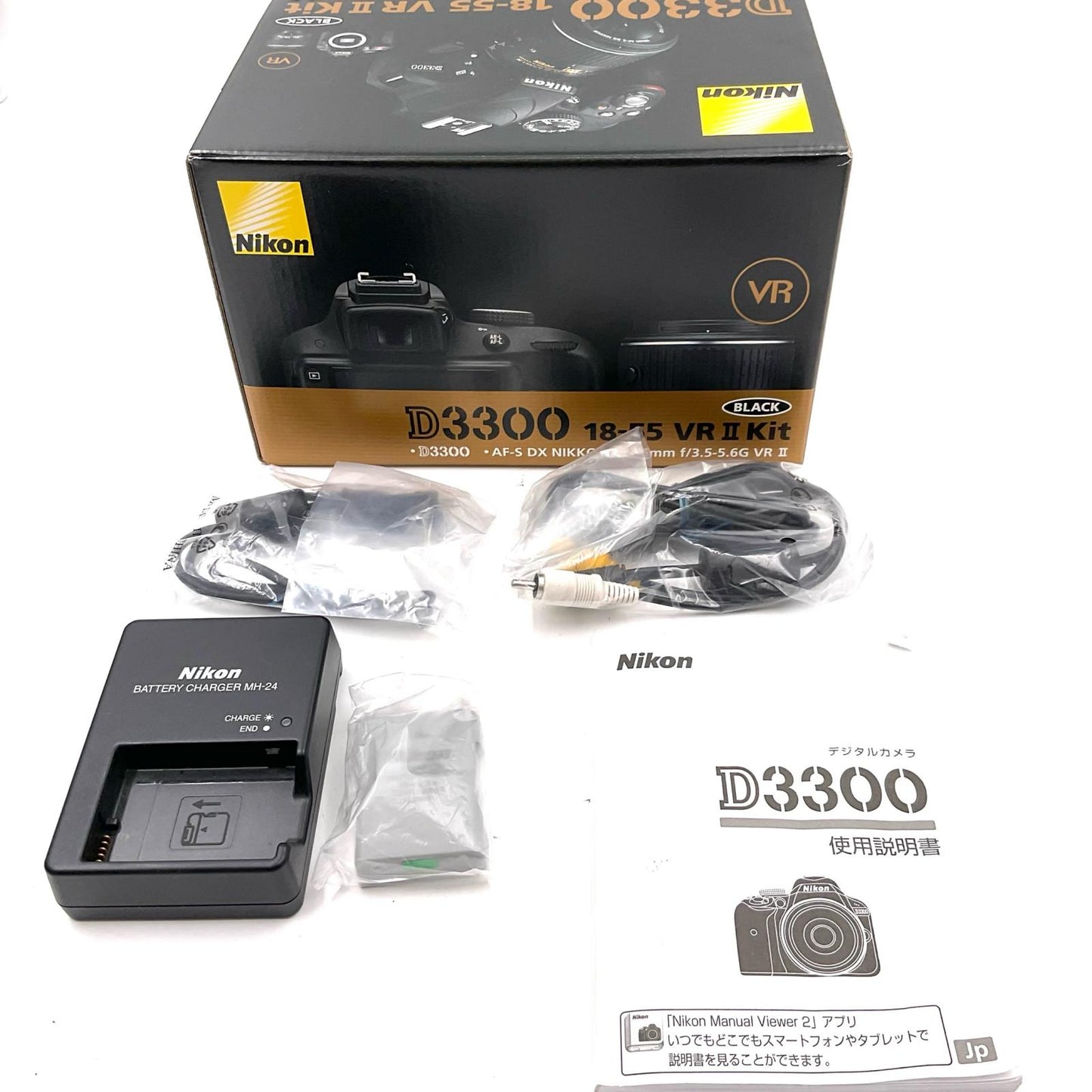 【全額返金保証】【最速発送】Nikon デジタル一眼 D3300 ボディ ブラック 美品 動作確認済