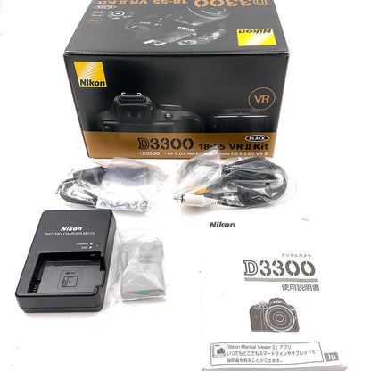 【全額返金保証】【最速発送】Nikon デジタル一眼 D3300 ボディ ブラック 美品 動作確認済