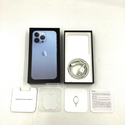【全額返金保証】【最速発送】Apple iPhone iPhone 13 Pro 256GB シエラブルー au 白ロム 動作確認済 84%