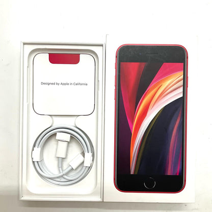 【全額返金保証】【最速発送】Apple iPhone iPhone SE（第2世代） 64GB (PRODUCT)RED au SIMフリー 白ロム 美品 動作確認済 87%