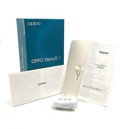 【全額返金保証】【最速発送】OPPO Reno 3A 128GB ブラック au CPH2013 白ロム 動作確認済