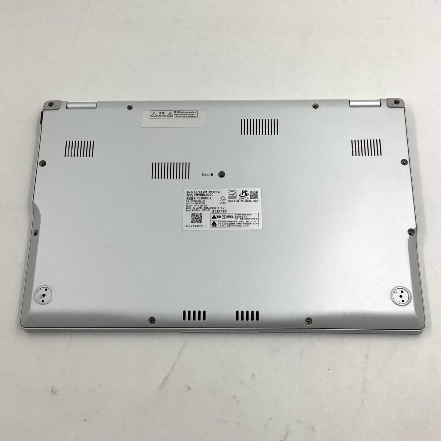 【全額返金保証】【最速発送】FUJITSU LIFEBOOK UH09/G3 FMVUUA009C i5-1235U 16GB 512GB 79% 動作確認済