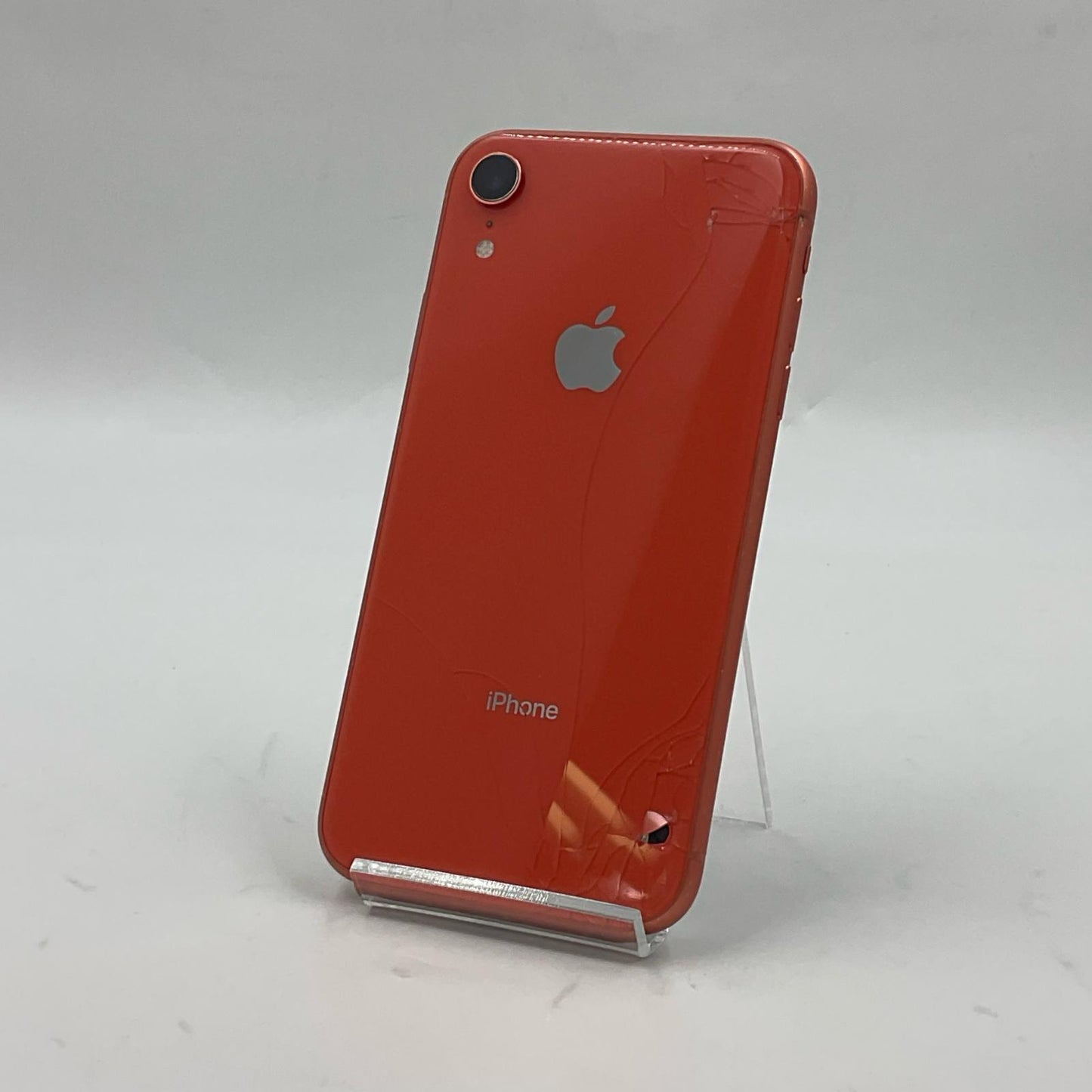 【最速発送】Apple iPhone iPhone XR 128GB コーラル Softbank 白ロム【難有】 81%