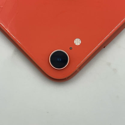 【最速発送】Apple iPhone iPhone XR 128GB コーラル Softbank 白ロム【難有】 81%