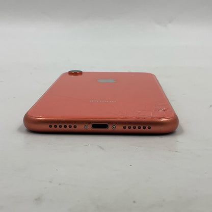 【最速発送】Apple iPhone iPhone XR 128GB コーラル Softbank 白ロム【難有】 81%
