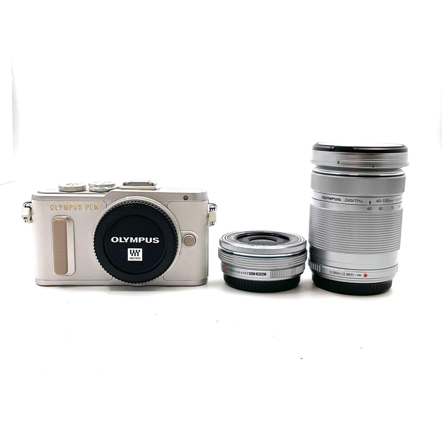 【全額返金保証】【最速発送】OLYMPUS デジタル一眼 PEN E-PL8 EZダブルズームキット [ホワイト] 動作確認済