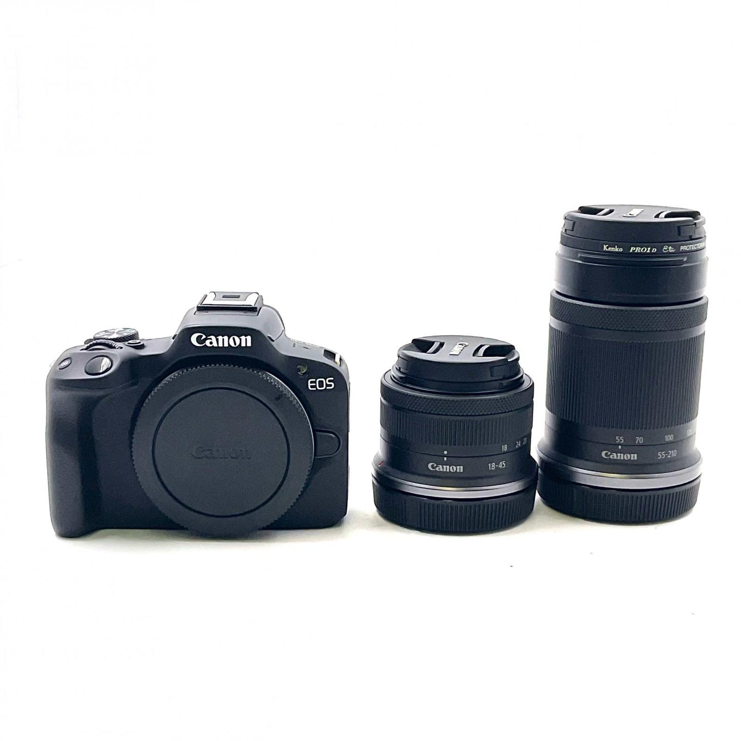 【全額返金保証】【最速発送】Canon デジタル一眼 EOS R50 ダブルズームキット ブラック 美品 動作確認済