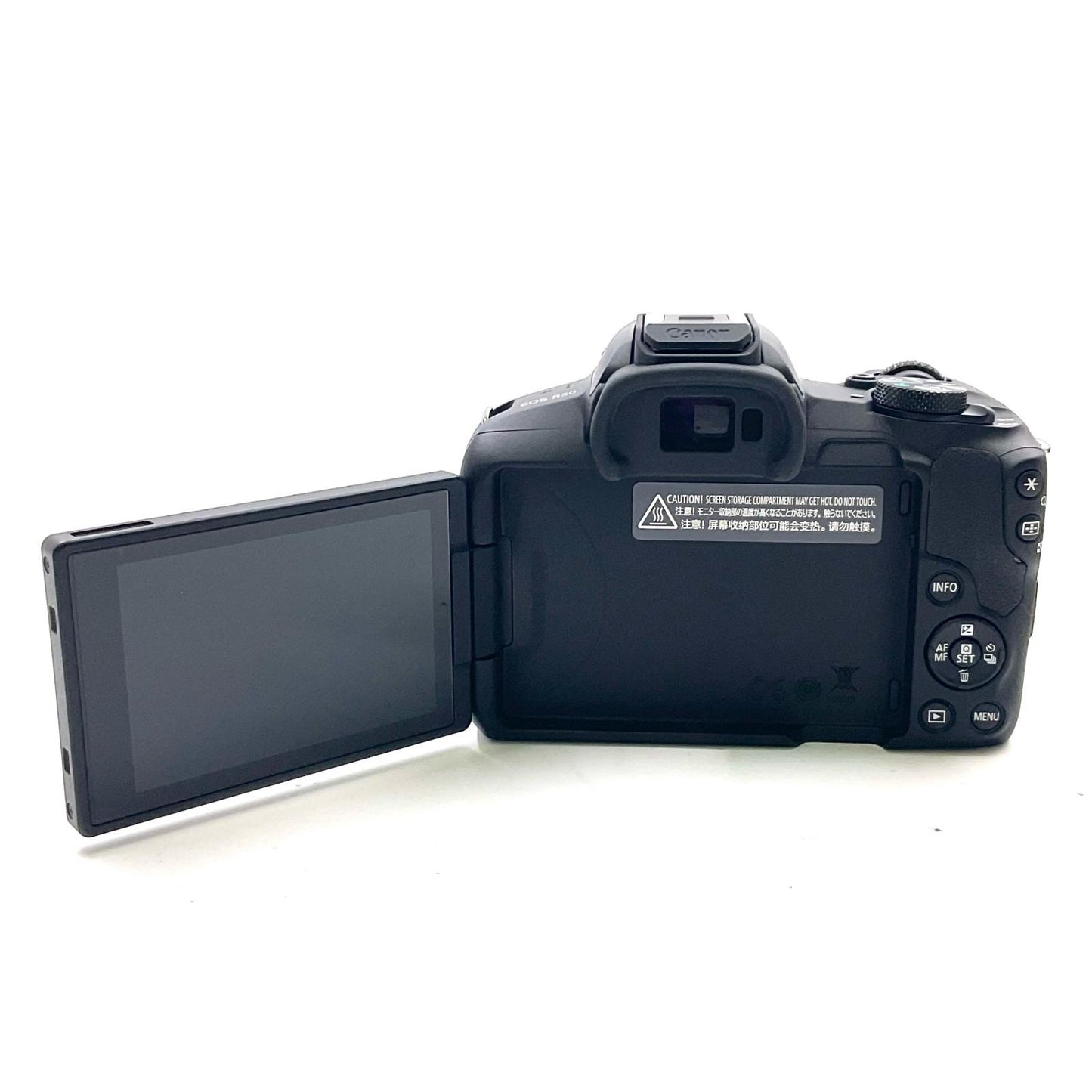 【全額返金保証】【最速発送】Canon デジタル一眼 EOS R50 ダブルズームキット ブラック 美品 動作確認済