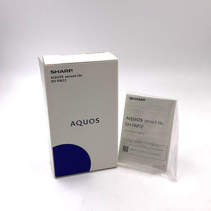 【全額返金保証】【最速発送】SHARP AQUOS sense3 lite 64GB ブラック 楽天モバイル SH-RM12 白ロム 動作確認済