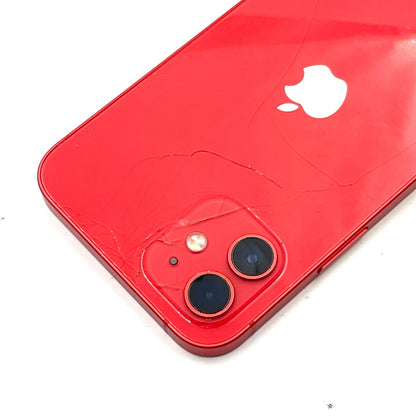 【最速発送】Apple iPhone iPhone 12 128GB レッド au 白ロム【難有】 88%