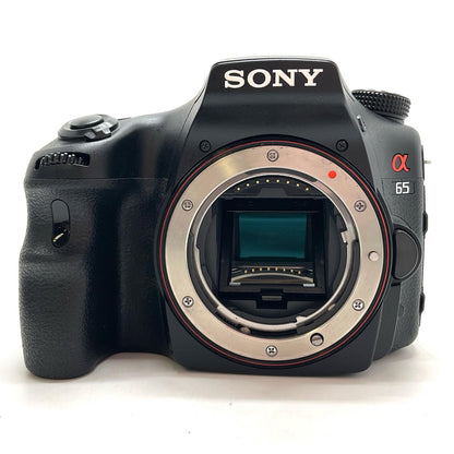 【全額返金保証】【最速発送】Sony デジタル一眼 α65 SLT-A65V ボディ ブラック 動作確認済