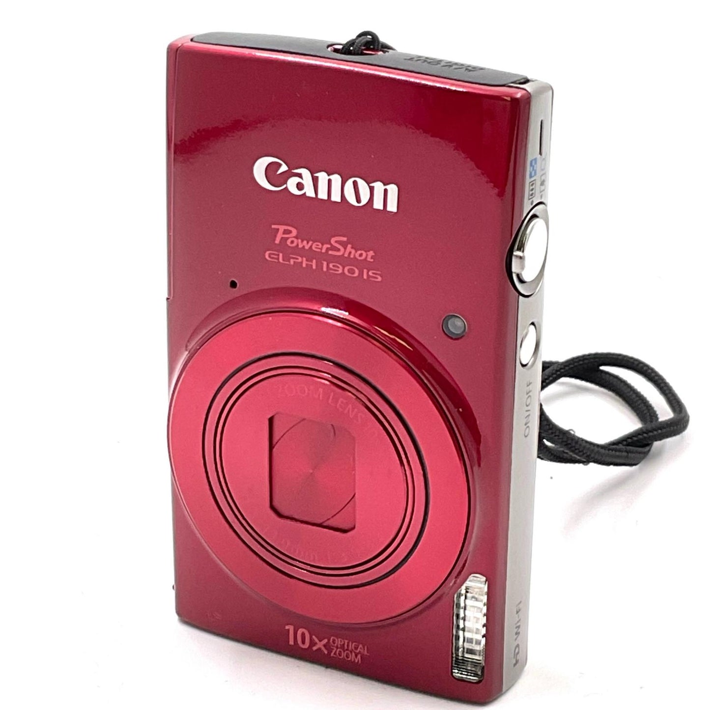 【全額返金保証】【最速発送】Canon コンパクトデジタルカメラ PowerShot ELPH 190 IS　レッド 美品 動作確認済