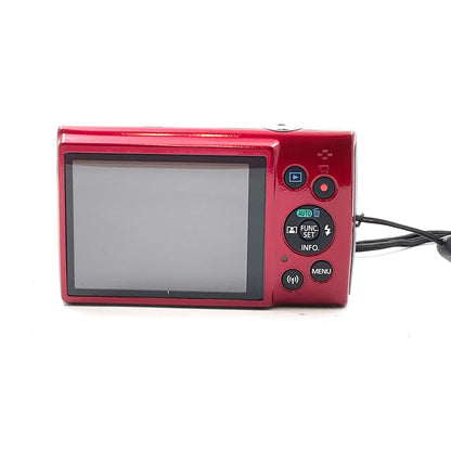 【全額返金保証】【最速発送】Canon コンパクトデジタルカメラ PowerShot ELPH 190 IS　レッド 美品 動作確認済