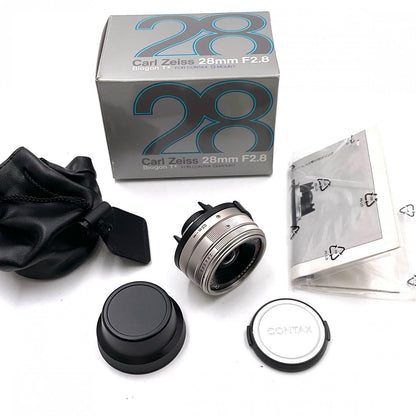 【全額返金保証】【最速発送】CONTAX Carl Zeiss Biogon 2.8/28 T＊ 美品 動作確認済