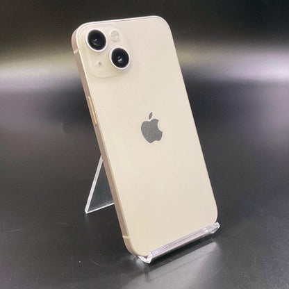 【全額返金保証】【最速発送】Apple iPhone iPhone 14 128GB スターライト SIMフリー 白ロム 動作確認済 80%