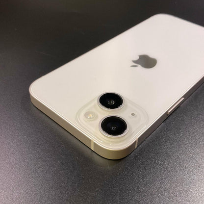 【全額返金保証】【最速発送】Apple iPhone iPhone 14 128GB スターライト SIMフリー 白ロム 動作確認済 80%