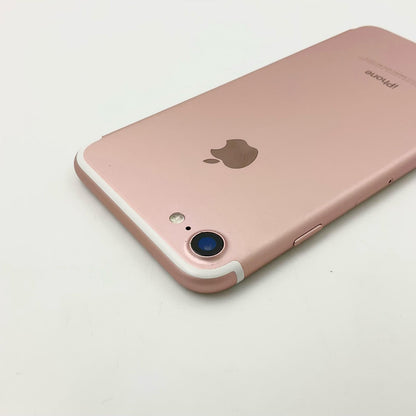 【全額返金保証】【最速発送】Apple iPhone iPhone 7 32GB ローズゴールド au 白ロム 動作確認済 90%