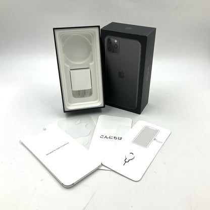 【全額返金保証】【最速発送】Apple iPhone iPhone 11 Pro Max 256GB スペースグレイ SIMフリー 動作確認済 80%