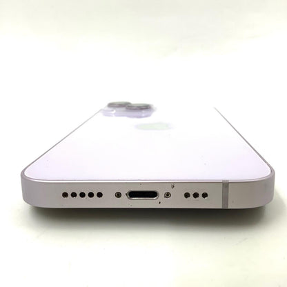 【全額返金保証】【最速発送】Apple iPhone iPhone 14 128GB パープル 楽天モバイル SIMフリー 白ロム 動作確認済 86.2%