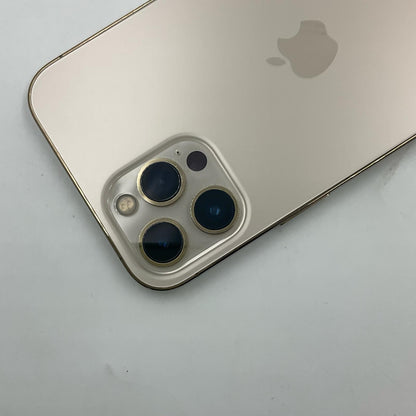 【全額返金保証】【最速発送】Apple iPhone iPhone 12 Pro Max 256GB ゴールド Softbank SIMフリー 白ロム 動作確認済 74%
