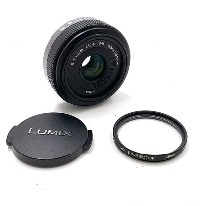 【全額返金保証】【最速発送】Panasonic LUMIX G 20mm/F1.7 ASPH. H-H020 動作確認済