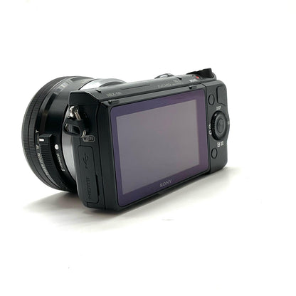 【全額返金保証】【最速発送】Sony デジタル一眼 α NEX-5RL パワーズームレンズキット ブラック 動作確認済