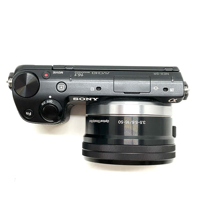 【全額返金保証】【最速発送】Sony デジタル一眼 α NEX-5RL パワーズームレンズキット ブラック 動作確認済
