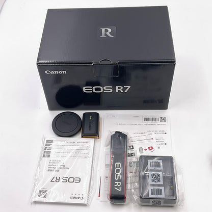 【全額返金保証】【最速発送】Canon デジタル一眼 EOS R7 ボディ ブラック 動作確認済