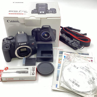 【全額返金保証】【最速発送】Canon デジタル一眼 EOS Kiss X8i ボディ ブラック 動作確認済