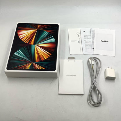 【全額返金保証】【最速発送】Apple iPad Pro 12.9インチ 第5世代 256GB シルバー WiFi+Cellular Softbank SIMフリー 白ロム 美品 動作確認済