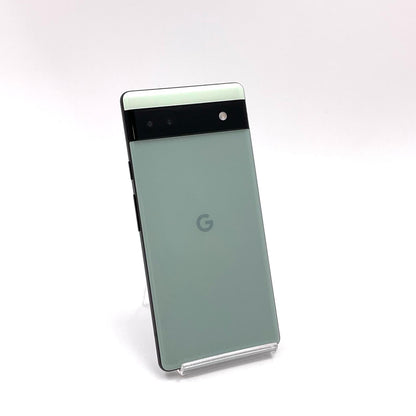 【全額返金保証】【最速発送】Google Pixel 6a 128GB セージ au SIMフリー GB17L 白ロム 動作確認済