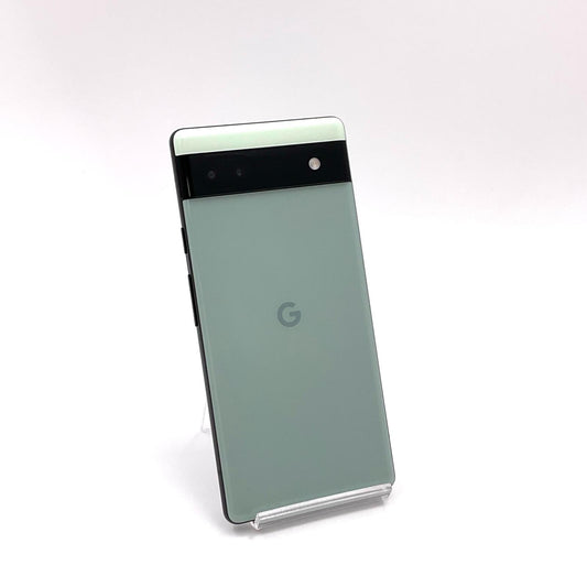 【全額返金保証】【最速発送】Google Pixel 6a 128GB セージ au SIMフリー GB17L 白ロム 動作確認済