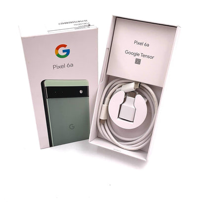 【全額返金保証】【最速発送】Google Pixel 6a 128GB セージ au SIMフリー GB17L 白ロム 動作確認済