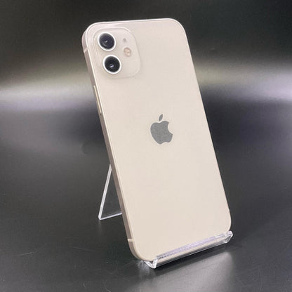 【全額返金保証】【最速発送】Apple iPhone iPhone 12 128GB ホワイト au 白ロム 動作確認済 85%