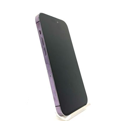 【全額返金保証】【最速発送】Apple iPhone iPhone 14 Pro 128GB ディープパープル Softbank SIMフリー 白ロム 美品 動作確認済 85%