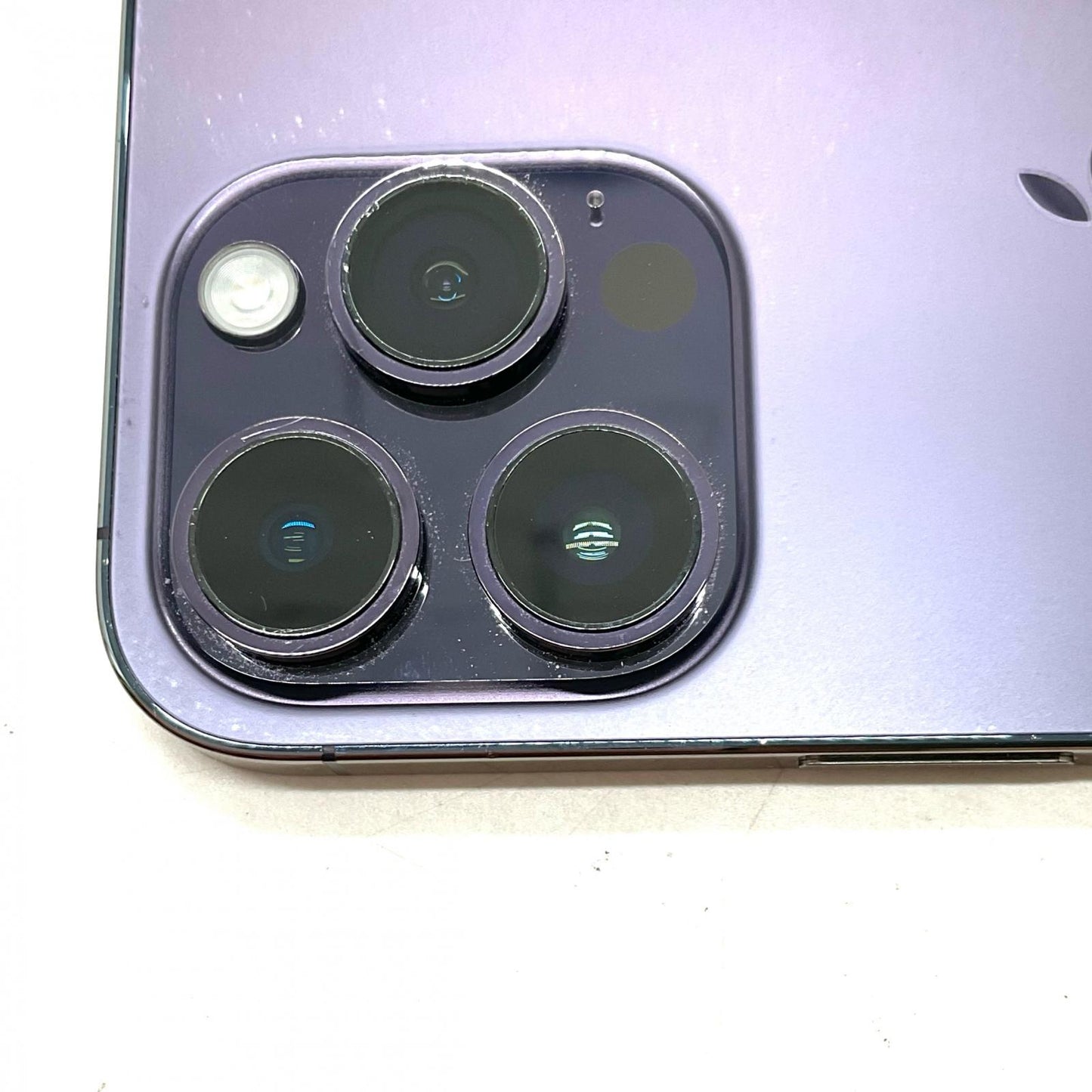 【全額返金保証】【最速発送】Apple iPhone iPhone 14 Pro 128GB ディープパープル Softbank SIMフリー 白ロム 美品 動作確認済 85%