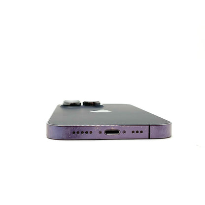【全額返金保証】【最速発送】Apple iPhone iPhone 14 Pro 128GB ディープパープル Softbank SIMフリー 白ロム 美品 動作確認済 85%