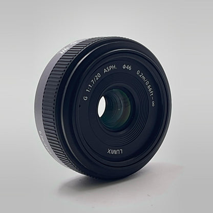 【全額返金保証】【最速発送】Panasonic LUMIX G 20mm/F1.7 II ASPH. H-H020A-K [ブラック] 動作確認済