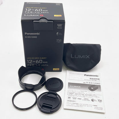 【全額返金保証】【最速発送】Panasonic LEICA DG VARIO-ELMARIT 12-60mm/F2.8-4.0 ASPH./POWER O.I.S. H-ES12060 動作確認済