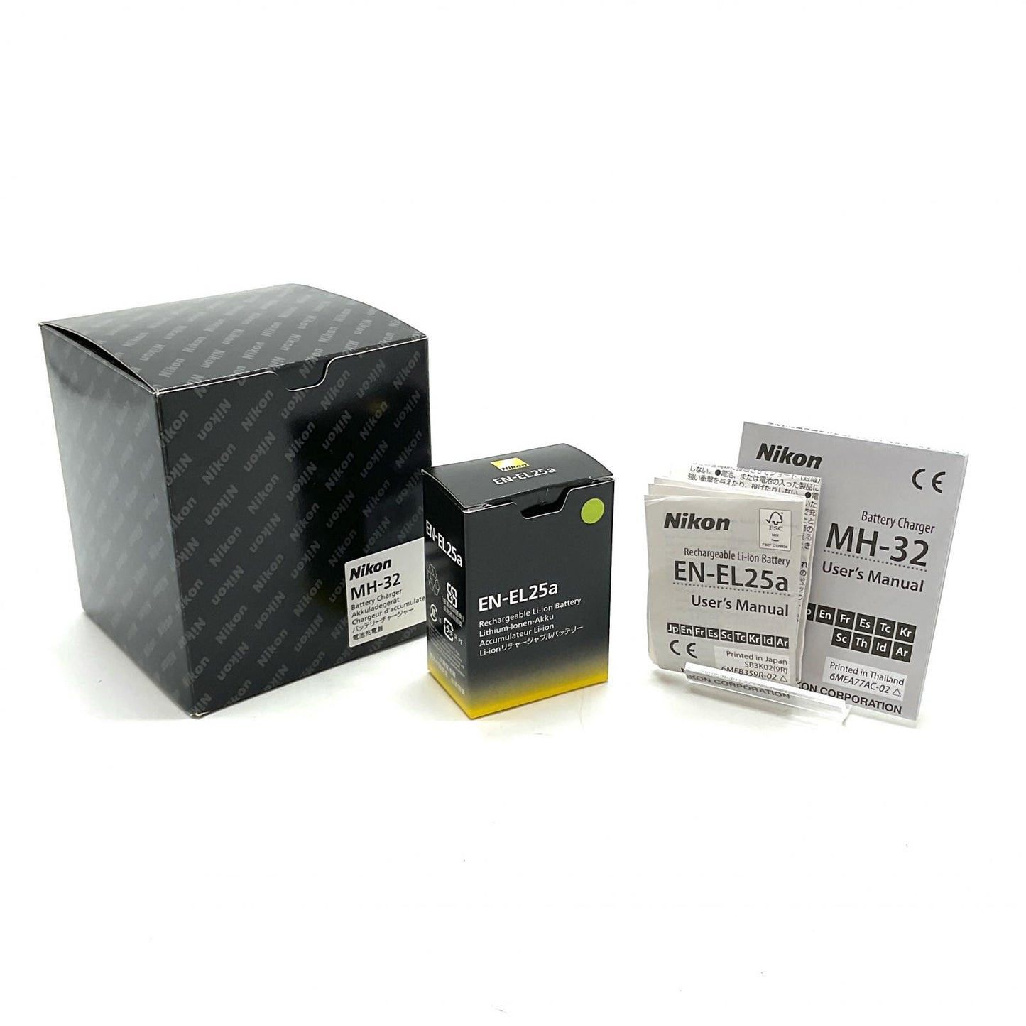 【全額返金保証】【最速発送】Nikon MH-32 + EN-EL25a バッテリーチャージャーセット 美品 動作確認済
