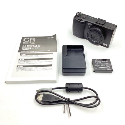 【全額返金保証】【最速発送】RICOH コンパクトデジタルカメラ GR DIGITAL IV 動作確認済