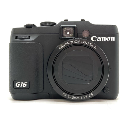【全額返金保証】【最速発送】Canon コンパクトデジタルカメラ PowerShot G16　ブラック 動作確認済