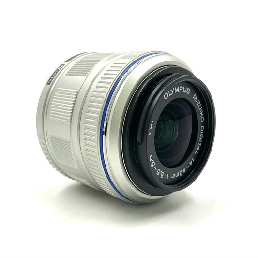 【全額返金保証】【最速発送】OLYMPUS M.ZUIKO DIGITAL 14-42mm F3.5-5.6 II [シルバー] 動作確認済