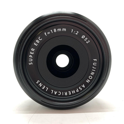【全額返金保証】【最速発送】FUJIFILM フジノンレンズ XF18mmF2 R 美品 動作確認済