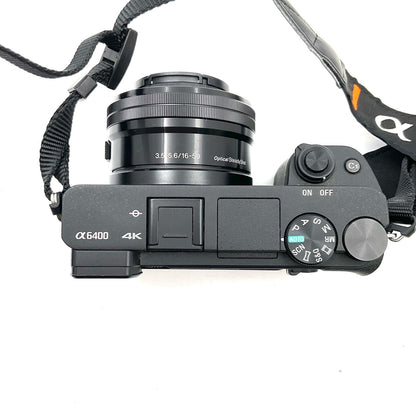 【全額返金保証】【最速発送】Sony デジタル一眼 α6400 ILCE-6400K パワーズームレンズキット ブラック 動作確認済